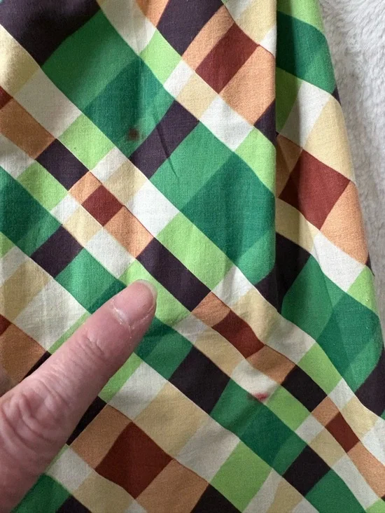 Smashing 1940s Vintage VOLUP Plus Size Cotton Day Dress - Picture 11 of 14